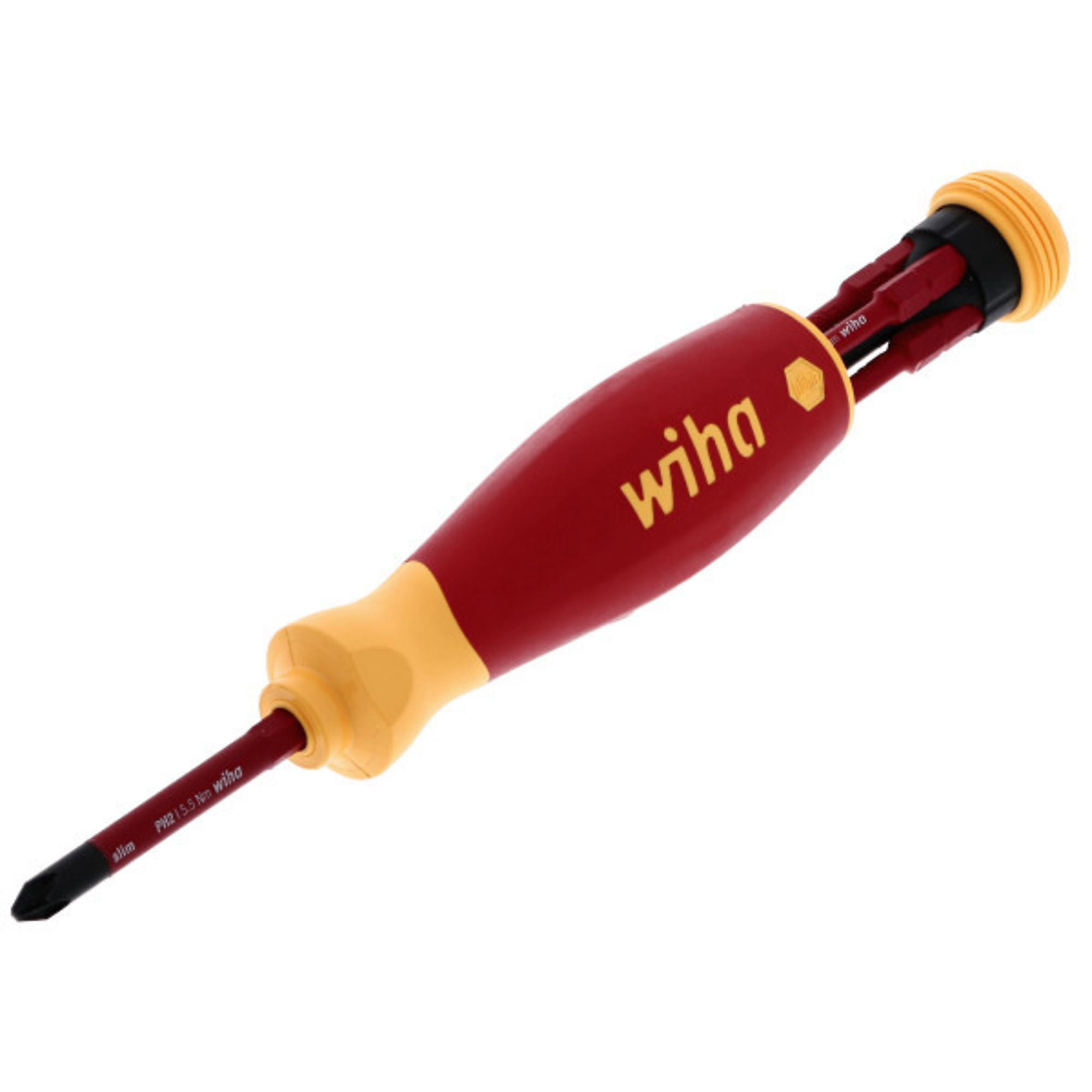 Wiha, 6 Piece Insulated Slimline Pocketmax Multi-Driver, Drive Type Combination, Model# 28345
